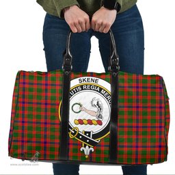 Scottish Skene Modern Clan Tartan Travel Bag - Crest Classic Scottish Plaid Tartan Plaid