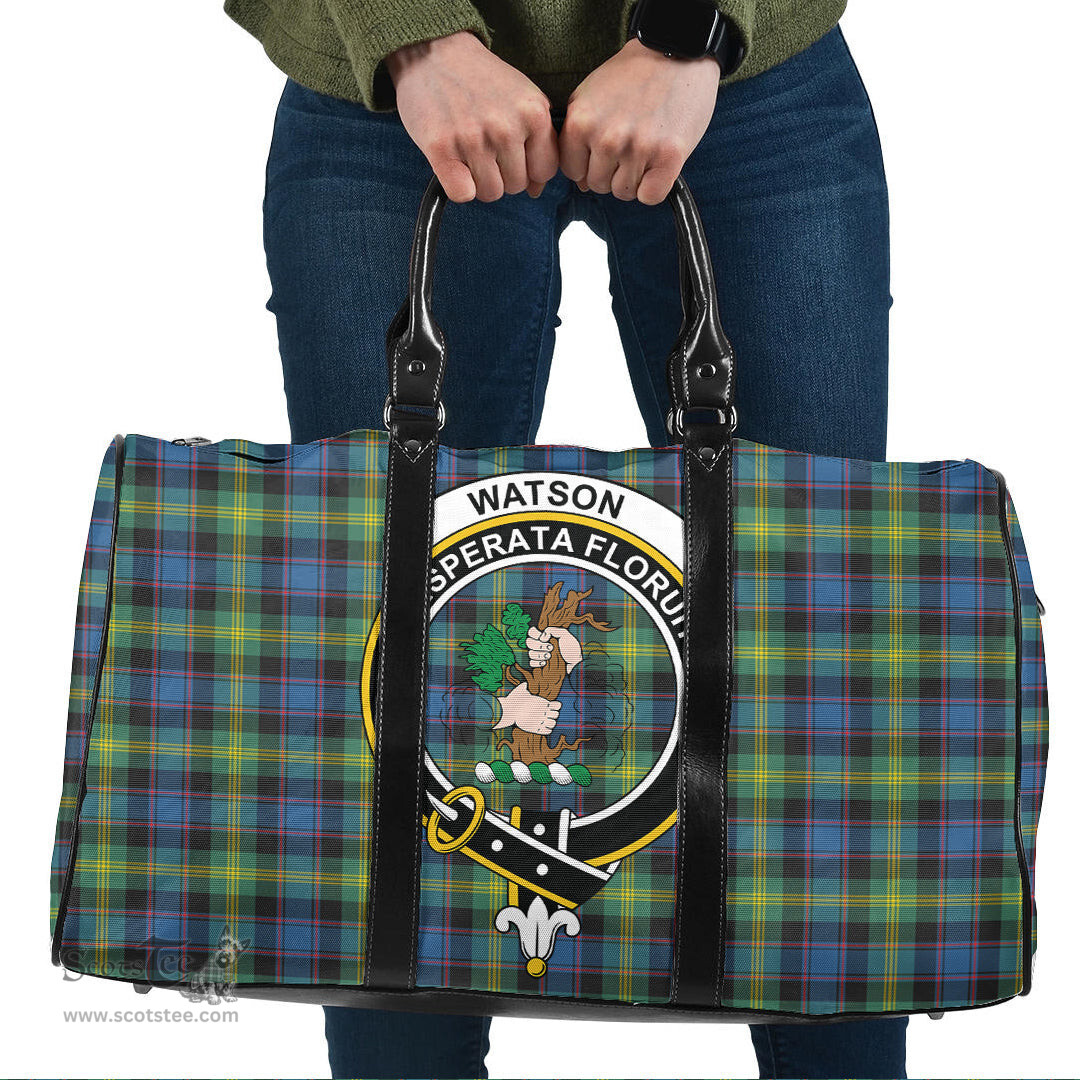 Scottish Watson Ancient Clan Tartan Travel Bag - Crest Classic Scottish Plaid Tartan Plaid