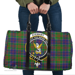 Scottish Stewart of Appin Hunting Modern Clan Tartan Travel Bag - Crest Classic Scottish Plaid Tartan Plaid