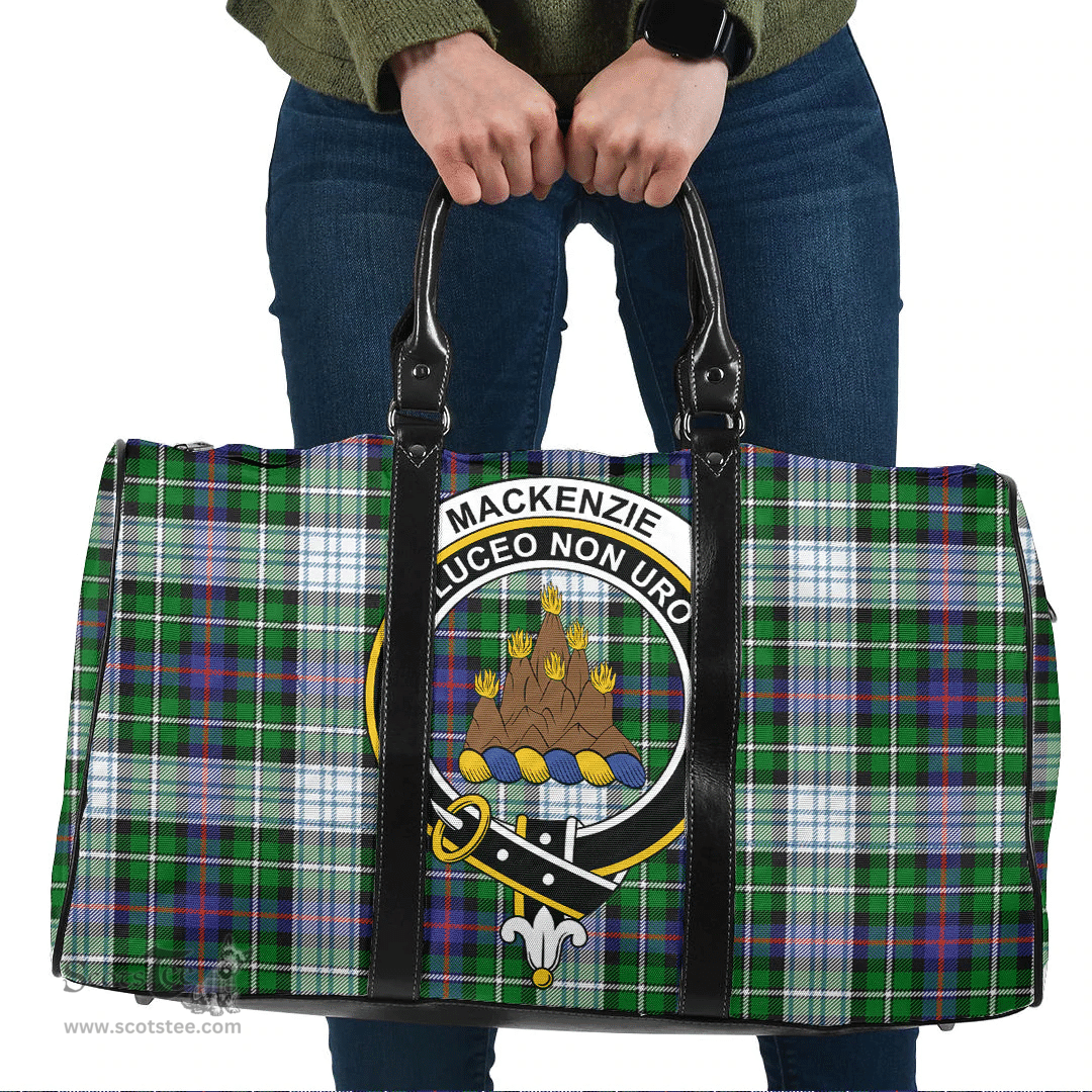 Scottish MacKenzie Dress Modern Clan Tartan Travel Bag - Crest Classic Scottish Plaid Tartan Plaid