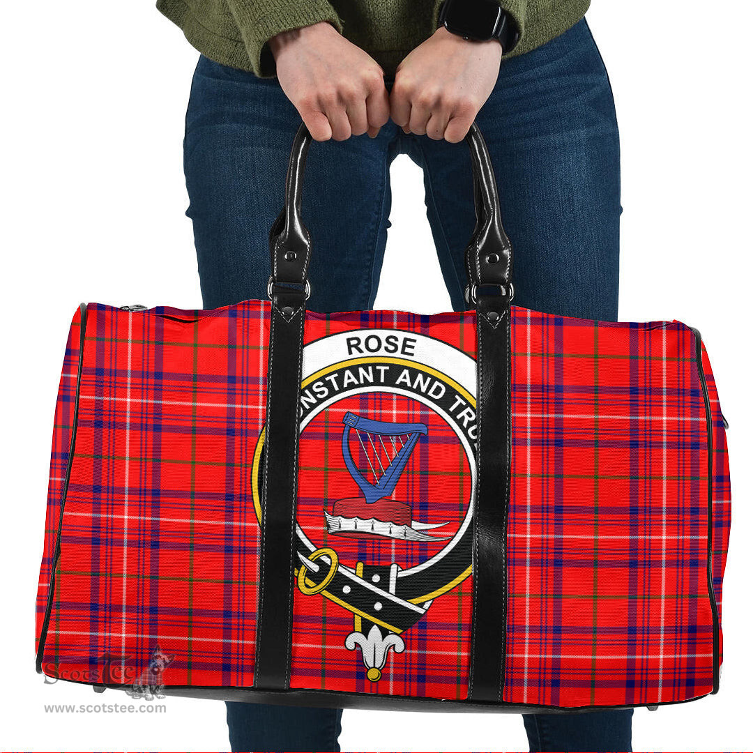 Scottish Rose Modern Clan Tartan Travel Bag - Crest Classic Scottish Plaid Tartan Plaid