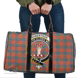 Scottish Robertson Ancient Clan Tartan Travel Bag - Crest Classic Scottish Plaid Tartan Plaid