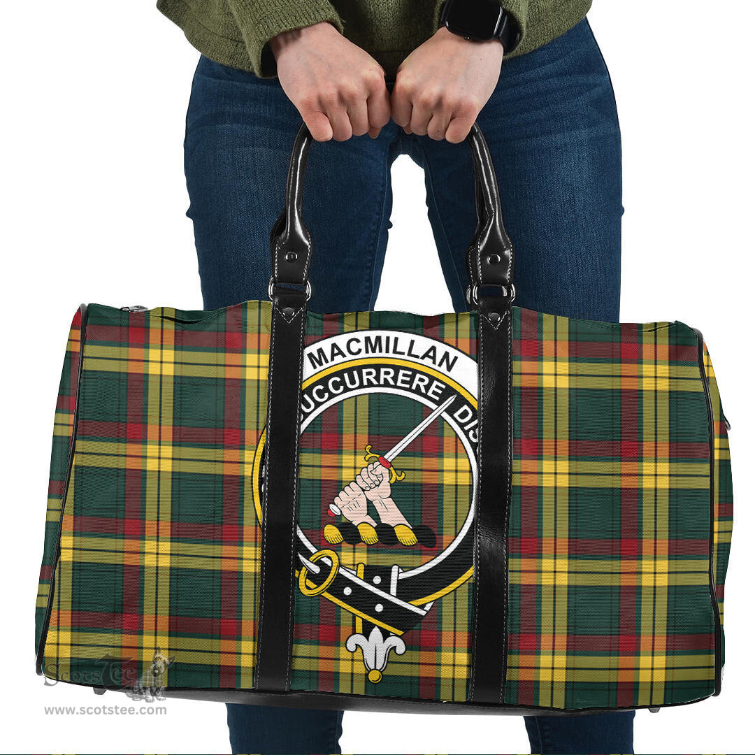 Scottish MacMillan Old Modern Clan Tartan Travel Bag - Crest Classic Scottish Plaid Tartan Plaid