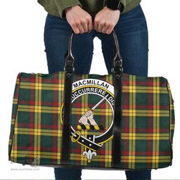 Scottish MacMillan Old Modern Clan Tartan Travel Bag - Crest Classic Scottish Plaid Tartan Plaid