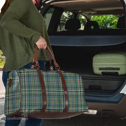 Scottish SCOTT GREEN ANCIENT Clan Tartan Travel Bag - Classic Scottish Plaid Tartan Plaid