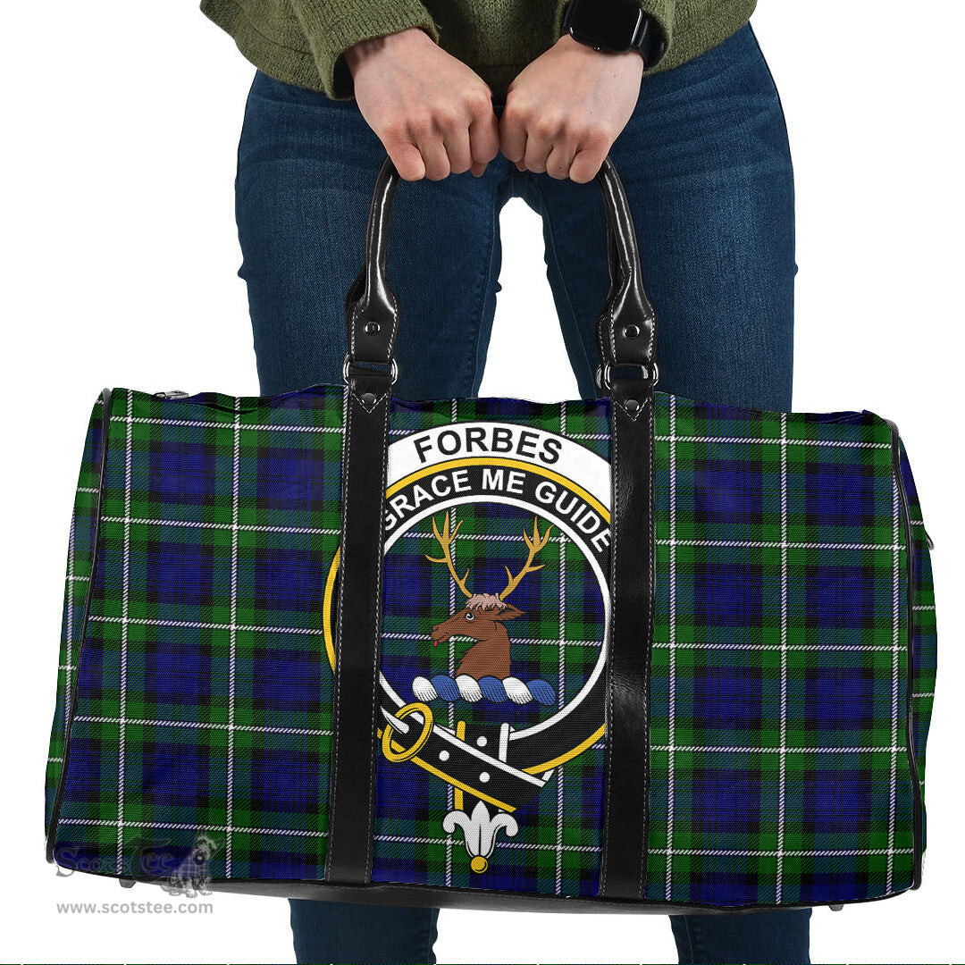 Scottish Forbes Modern Clan Tartan Travel Bag - Crest Classic Scottish Plaid Tartan Plaid