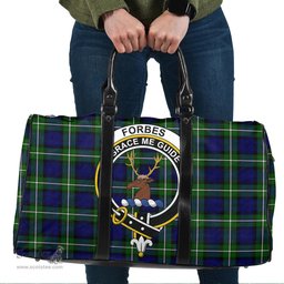 Scottish Forbes Modern Clan Tartan Travel Bag - Crest Classic Scottish Plaid Tartan Plaid