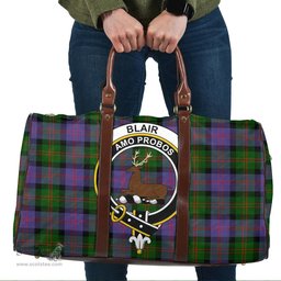 Scottish Blair Modern Clan Tartan Travel Bag - Crest Classic Scottish Plaid Tartan Plaid