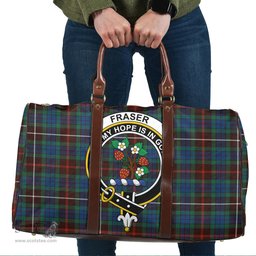 Scottish Fraser Hunting Ancient Clan Tartan Travel Bag - Crest Classic Scottish Plaid Tartan Plaid