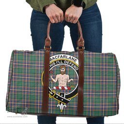 Scottish MacFarlane Hunting Ancient Clan Tartan Travel Bag - Crest Classic Scottish Plaid Tartan Plaid