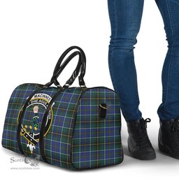 Scottish MacInnes Modern Clan Tartan Travel Bag - Crest Classic Scottish Plaid Tartan Plaid