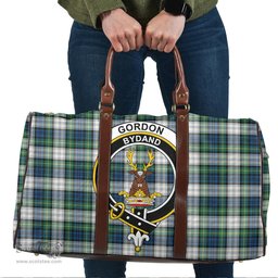 Scottish Gordon Dress Ancient Clan Tartan Travel Bag - Crest Classic Scottish Plaid Tartan Plaid