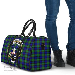 Scottish Sempill Modern Clan Tartan Travel Bag - Crest Classic Scottish Plaid Tartan Plaid