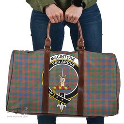 Scottish MacIntyre Ancient Clan Tartan Travel Bag - Crest Classic Scottish Plaid Tartan Plaid