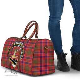 Scottish Lumsden Modern Clan Tartan Travel Bag - Crest Classic Scottish Plaid Tartan Plaid