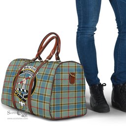 Scottish Balfour Blue Clan Tartan Travel Bag - Crest Classic Scottish Plaid Tartan Plaid