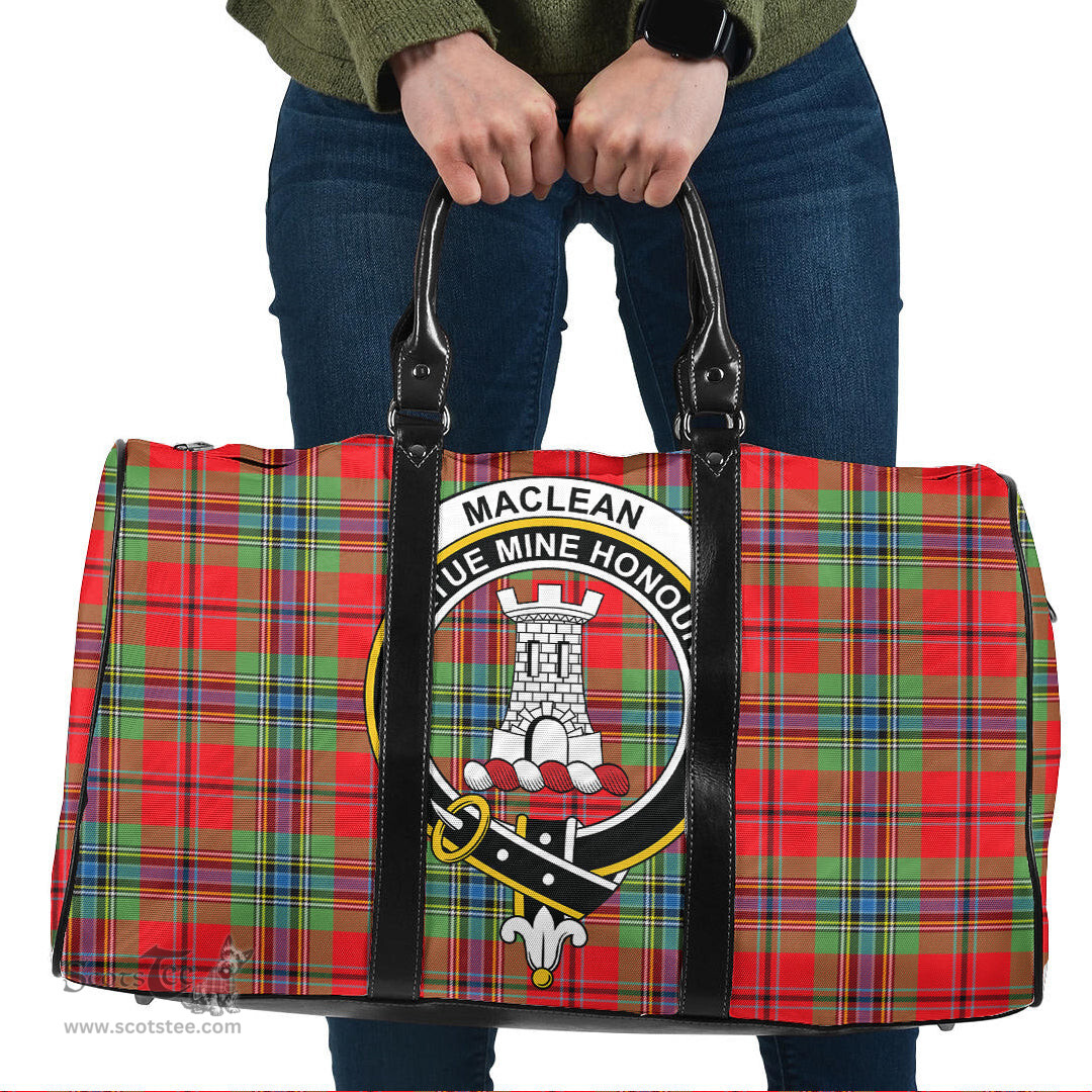 Scottish MacLean of Duart Modern Clan Tartan Travel Bag - Crest Classic Scottish Plaid Tartan Plaid