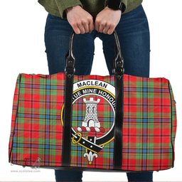 Scottish MacLean of Duart Modern Clan Tartan Travel Bag - Crest Classic Scottish Plaid Tartan Plaid