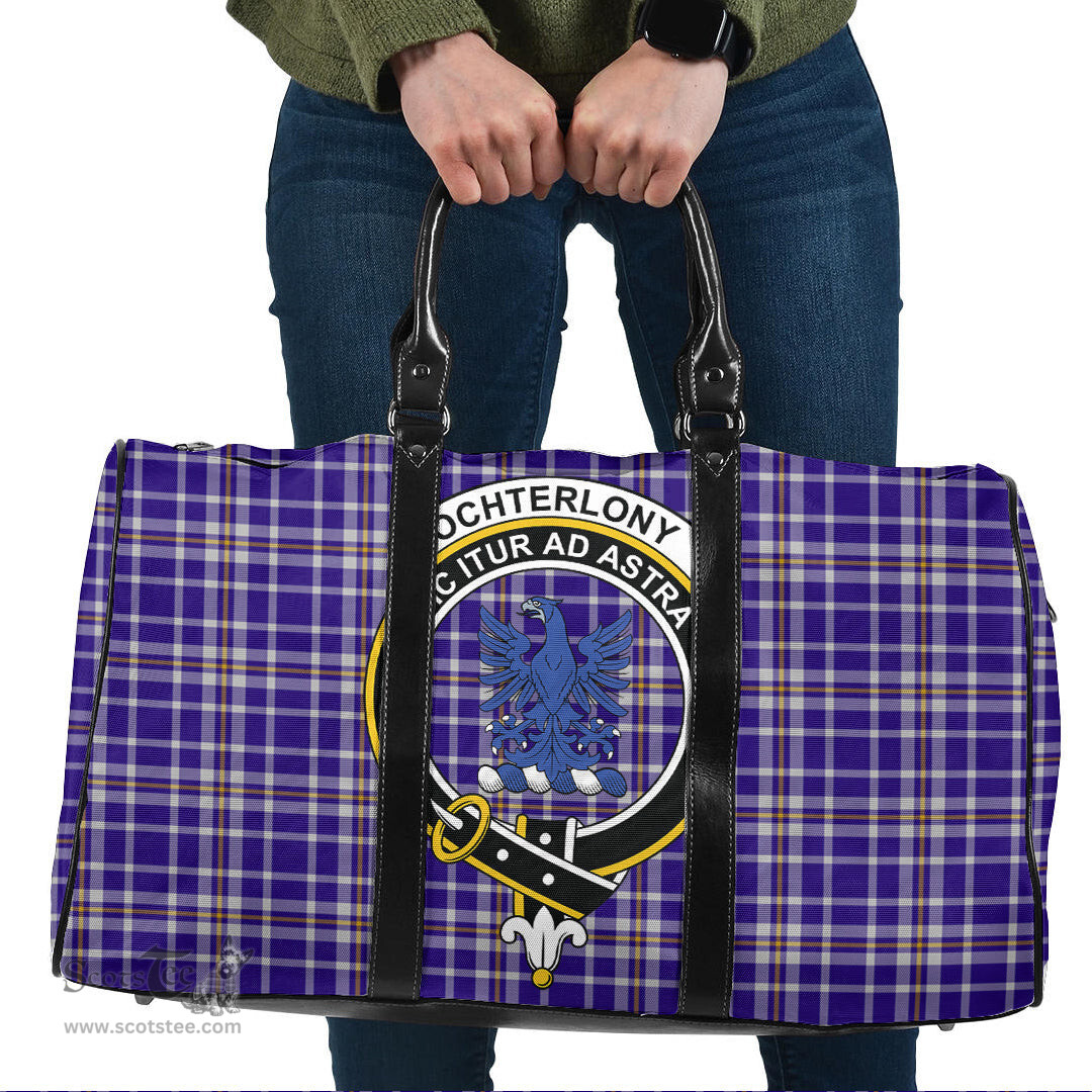 Scottish Ochterlony Clan Tartan Travel Bag - Crest Classic Scottish Plaid Tartan Plaid