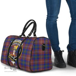 Scottish Chisholm Hunting Modern Clan Tartan Travel Bag - Crest Classic Scottish Plaid Tartan Plaid