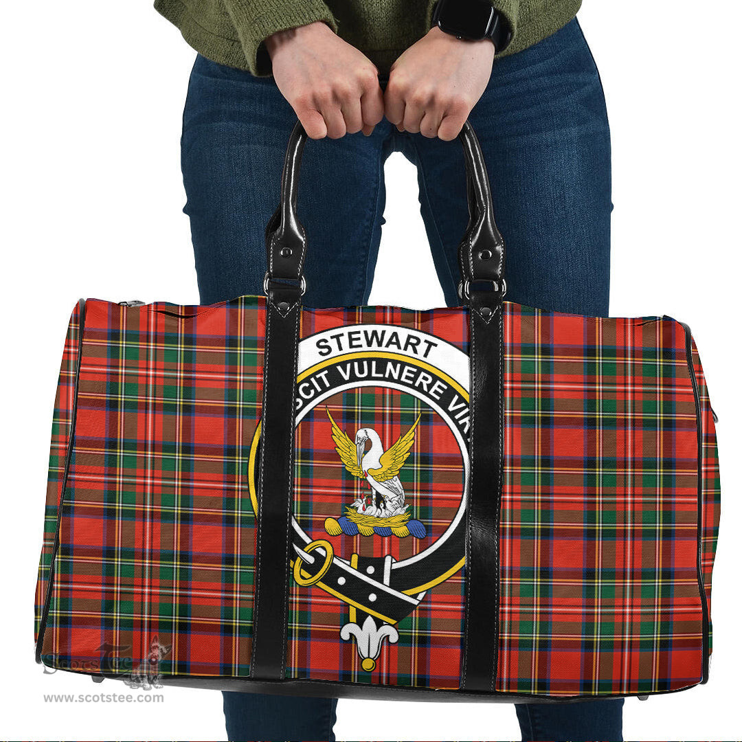 Scottish Stewart Royal Modern Clan Tartan Travel Bag - Crest Classic Scottish Plaid Tartan Plaid