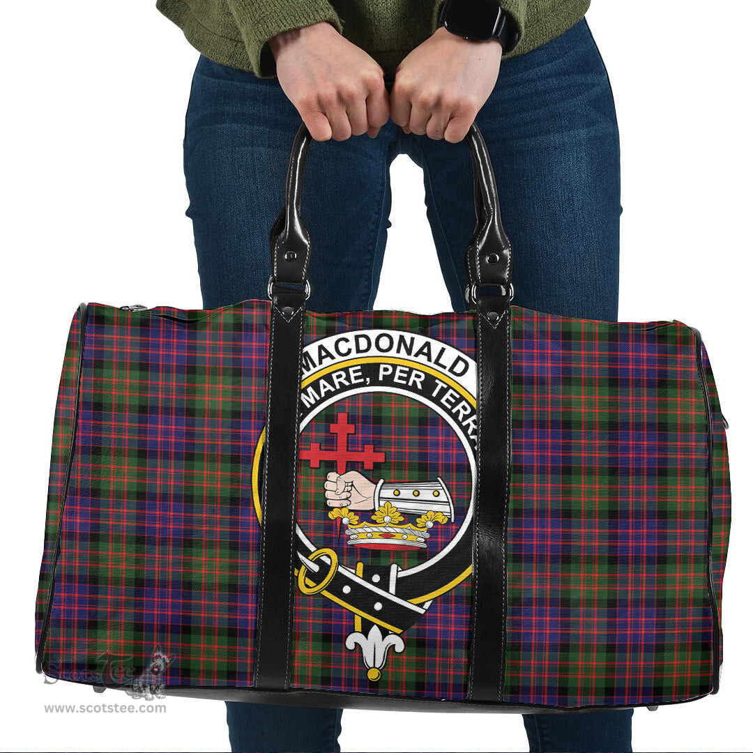 Scottish MacDonald Modern Clan Tartan Travel Bag - Crest Classic Scottish Plaid Tartan Plaid
