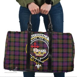 Scottish MacDonald Modern Clan Tartan Travel Bag - Crest Classic Scottish Plaid Tartan Plaid
