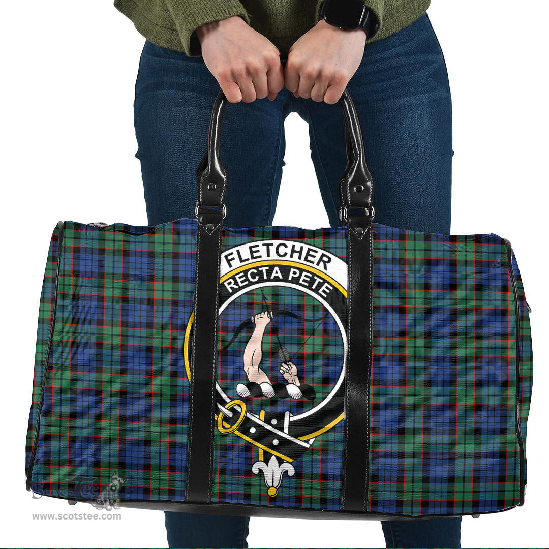 Scottish Fletcher Ancient Clan Tartan Travel Bag - Crest Classic Scottish Plaid Tartan Plaid