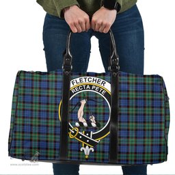 Scottish Fletcher Ancient Clan Tartan Travel Bag - Crest Classic Scottish Plaid Tartan Plaid