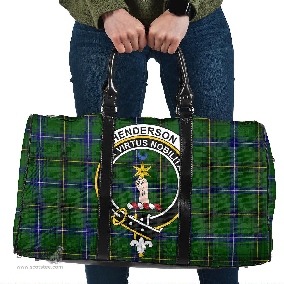 Scottish Henderson Modern Clan Tartan Travel Bag - Crest Classic Scottish Plaid Tartan Plaid