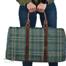 Scottish SCOTT GREEN ANCIENT Clan Tartan Travel Bag - Classic Scottish Plaid Tartan Plaid