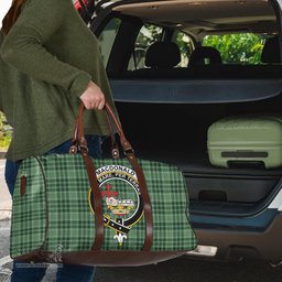 Scottish MacDonald Lord of the Isles Hunting Clan Tartan Travel Bag - Crest Classic Scottish Plaid Tartan Plaid
