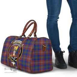 Scottish Chisholm Hunting Modern Clan Tartan Travel Bag - Crest Classic Scottish Plaid Tartan Plaid