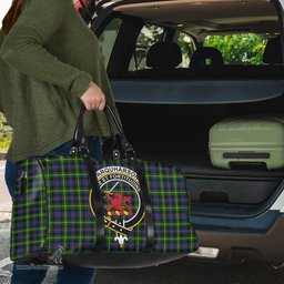 Scottish Farquharson Modern Clan Tartan Travel Bag - Crest Classic Scottish Plaid Tartan Plaid