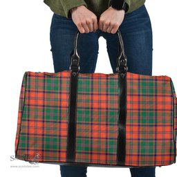 Scottish Stewart of Appin Ancient Clan Tartan Travel Bag - Classic Scottish Plaid Tartan Plaid