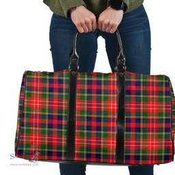 Scottish Christie Clan Tartan Travel Bag - Classic Scottish Plaid Tartan Plaid