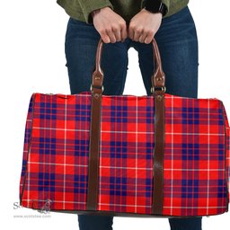 Scottish Hamilton Modern Clan Tartan Travel Bag - Classic Scottish Plaid Tartan Plaid