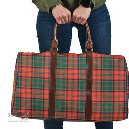 Scottish Stewart of Appin Ancient Clan Tartan Travel Bag - Classic Scottish Plaid Tartan Plaid