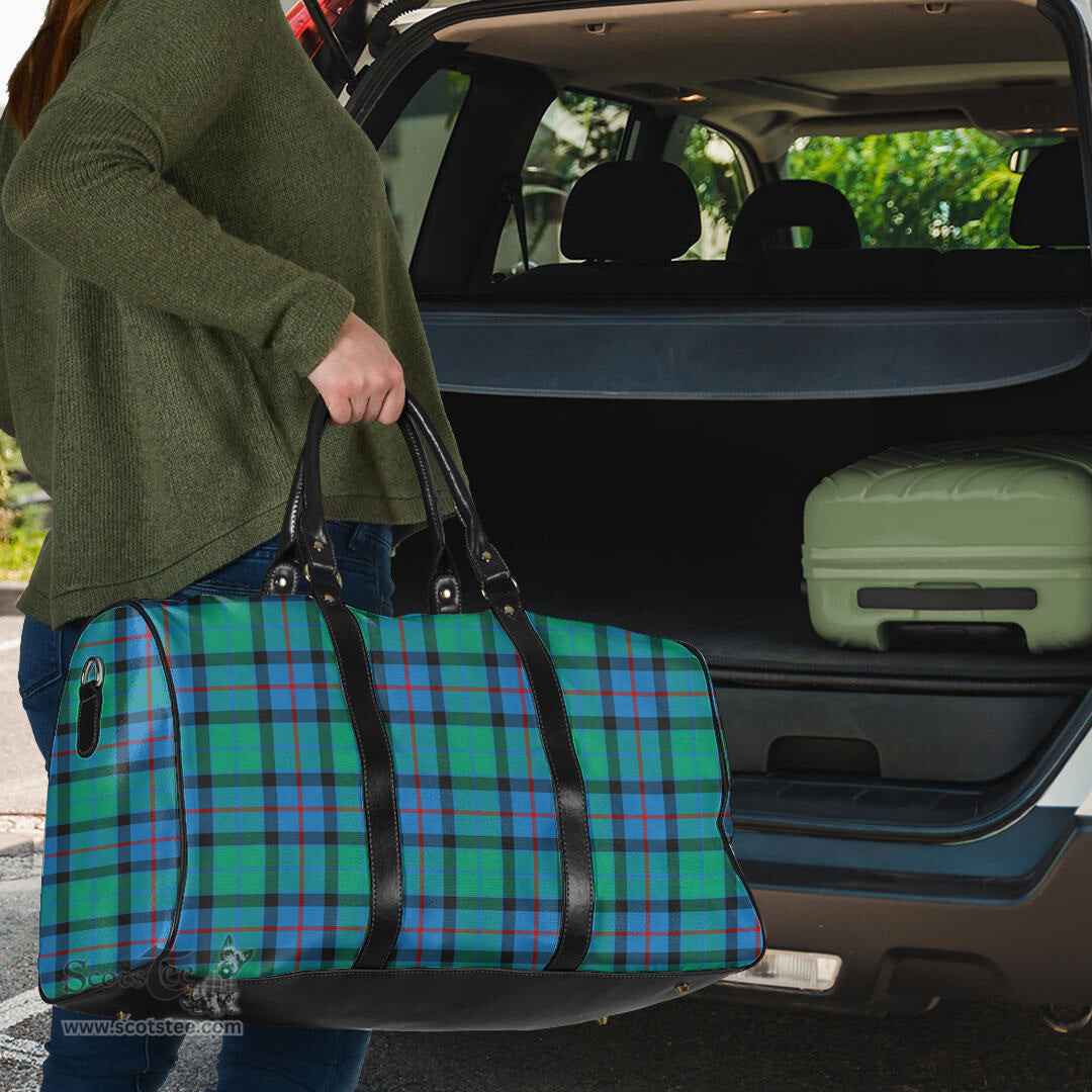 Scottish Flower Of Scotland Clan Tartan Travel Bag - Classic Scottish Plaid Tartan Plaid