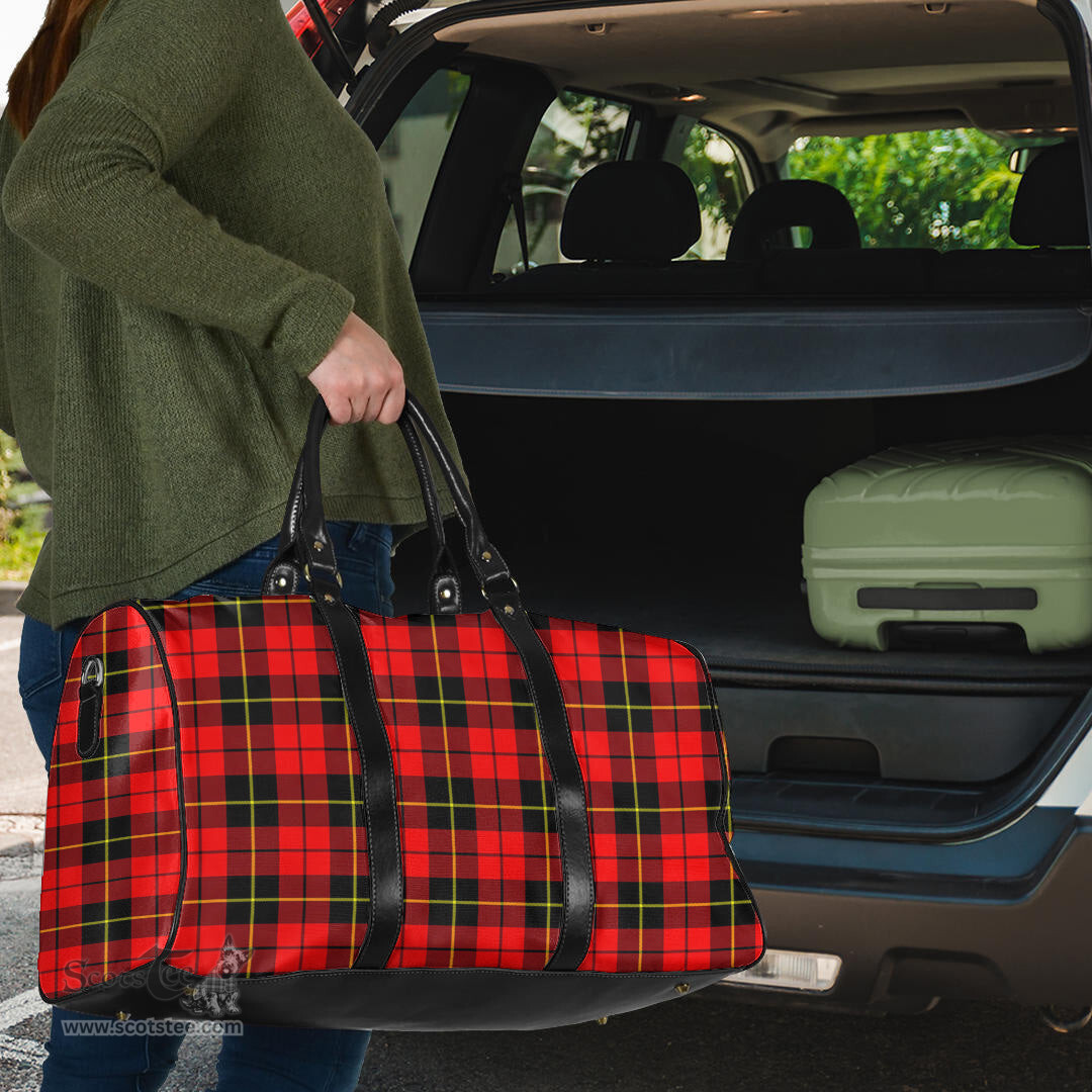 Scottish Wallace Hunting Red Clan Tartan Travel Bag - Classic Scottish Plaid Tartan Plaid