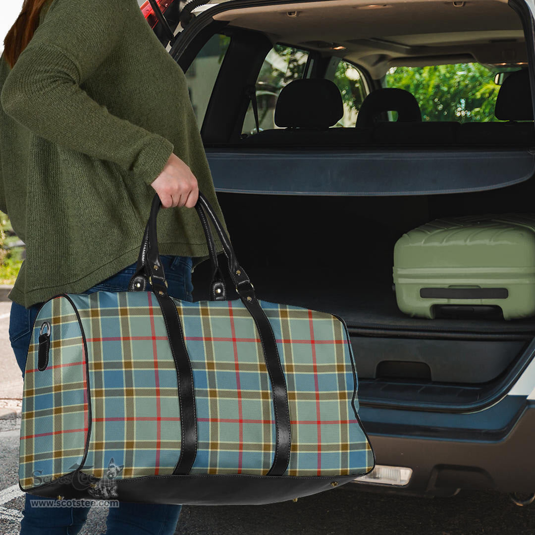 Scottish Balfour Blue Clan Tartan Travel Bag - Classic Scottish Plaid Tartan Plaid