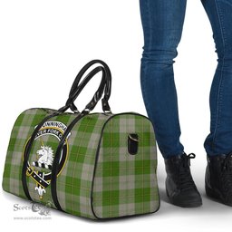 Scottish Cunningham Dress Green Dancers Clan Tartan Travel Bag - Crest Classic Scottish Plaid Tartan Plaid
