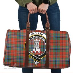 Scottish MacLean of Duart Ancient Clan Tartan Travel Bag - Crest Classic Scottish Plaid Tartan Plaid