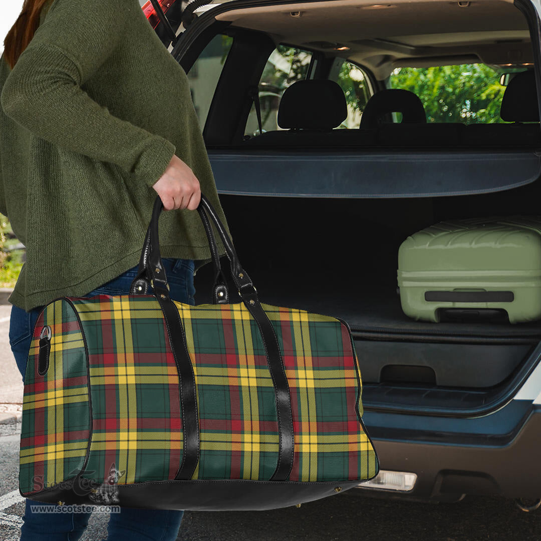 Scottish MacMillan Old Modern Clan Tartan Travel Bag - Classic Scottish Plaid Tartan Plaid