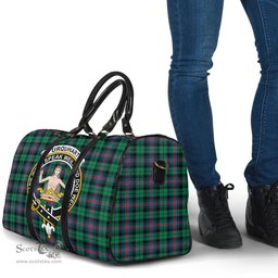 Scottish Urquhart Broad Red Ancient Clan Tartan Travel Bag - Crest Classic Scottish Plaid Tartan Plaid