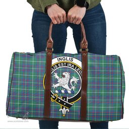 Scottish Inglis Ancient Clan Tartan Travel Bag - Crest Classic Scottish Plaid Tartan Plaid