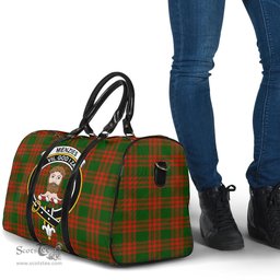 Scottish Menzies Green Modern Clan Tartan Travel Bag - Crest Classic Scottish Plaid Tartan Plaid