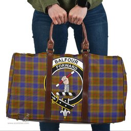 Scottish Balfour Modern Clan Tartan Travel Bag - Crest Classic Scottish Plaid Tartan Plaid