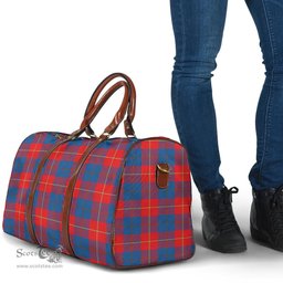 Scottish Galloway Red Clan Tartan Travel Bag - Classic Scottish Plaid Tartan Plaid
