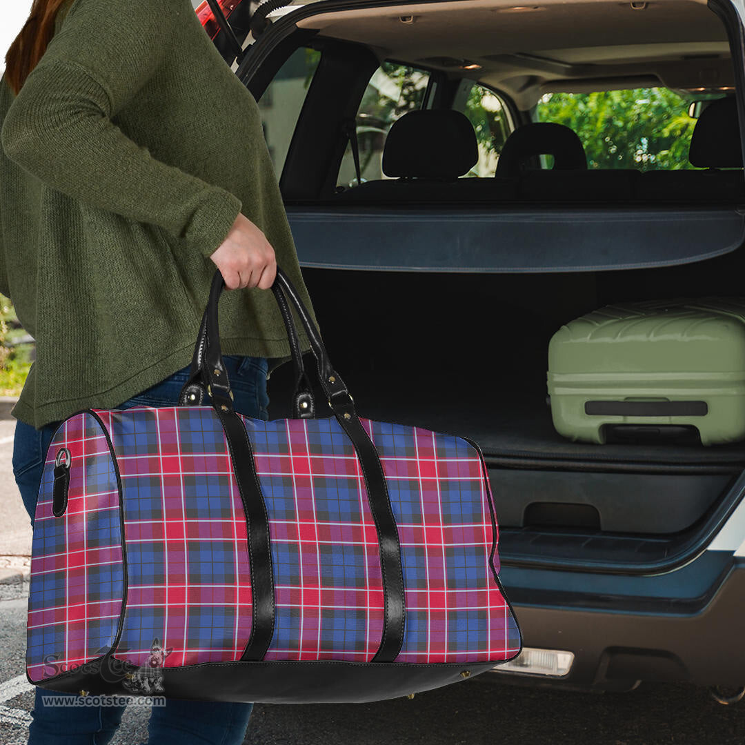 Scottish Graham of Menteith Red Clan Tartan Travel Bag - Classic Scottish Plaid Tartan Plaid